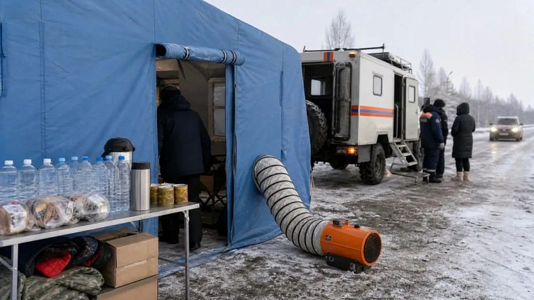 Зимой на трассах ХМАО будут действовать 55 пунктов обогрева