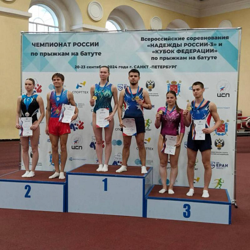 Югорские прыгуны на батуте покорили Петербург