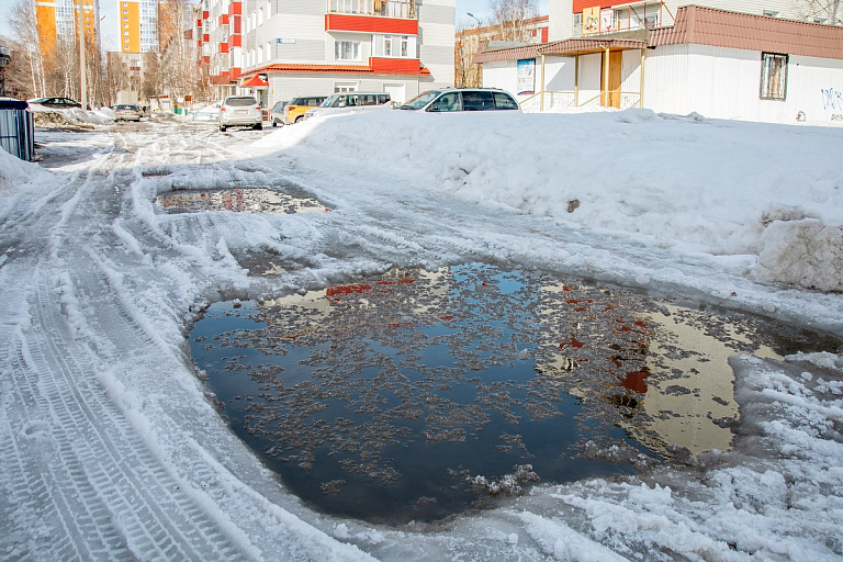 Сургут готовится к последствиям таяния снега